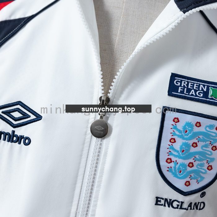 England 1998 Retro Windbreaker - White - 图片 6