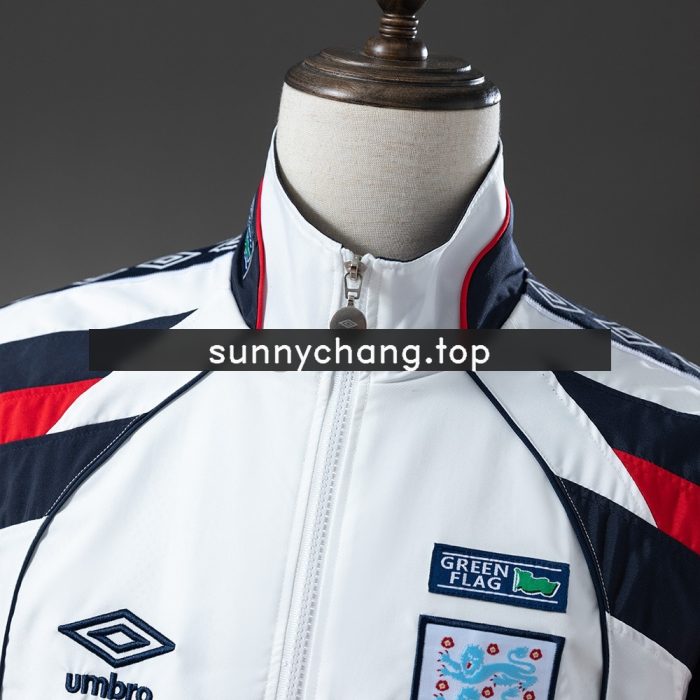 England 1998 Retro Windbreaker - White - 图片 9