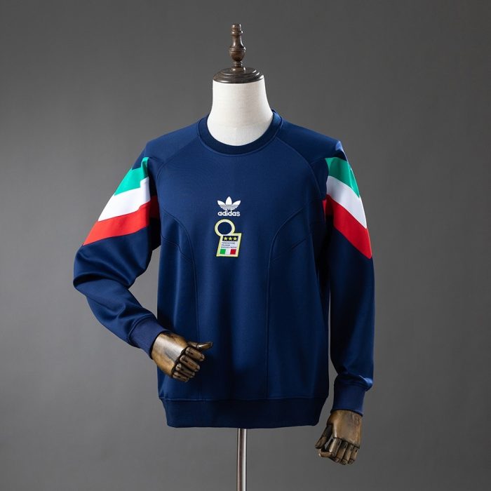 Italy Navy Blue Sweatshirt - 图片 2