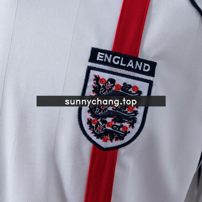 England 2002 Home Retro Long Sleeve Jersey - 图片 5