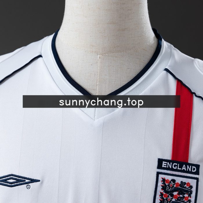England 2002 Home Retro Long Sleeve Jersey - 图片 6