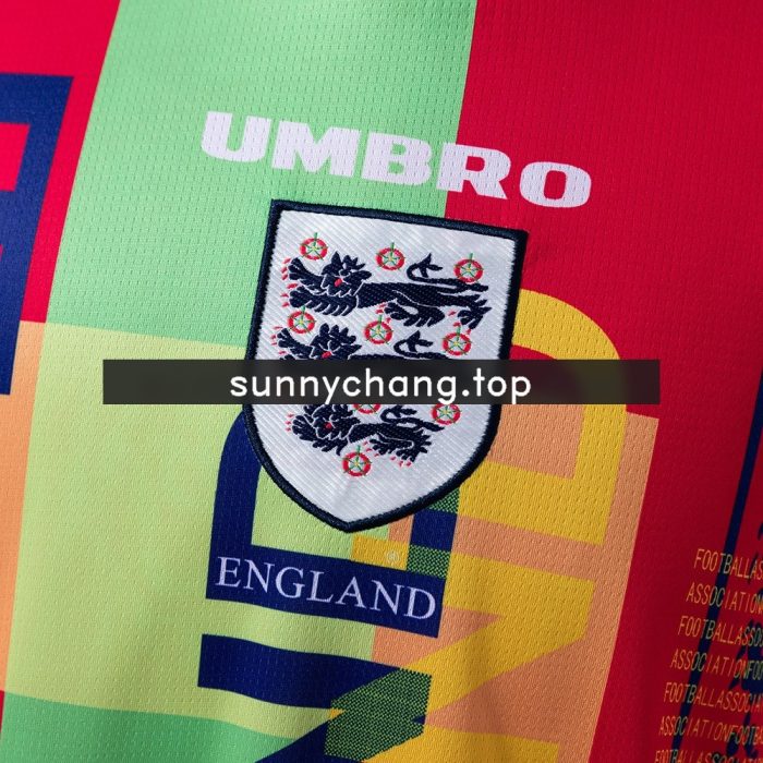 England 1996 Goalkeeper Long Sleeve Retro Jersey - 图片 4