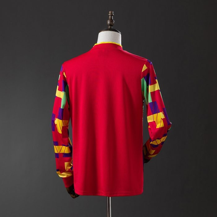 England 1996 Goalkeeper Long Sleeve Retro Jersey - 图片 6