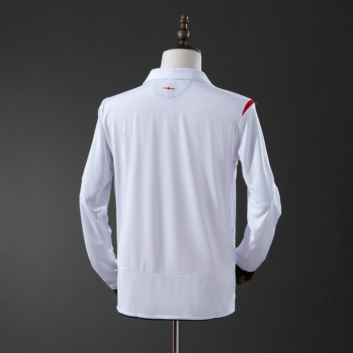 England 2006 Home Retro Long Sleeve Jersey - 图片 6