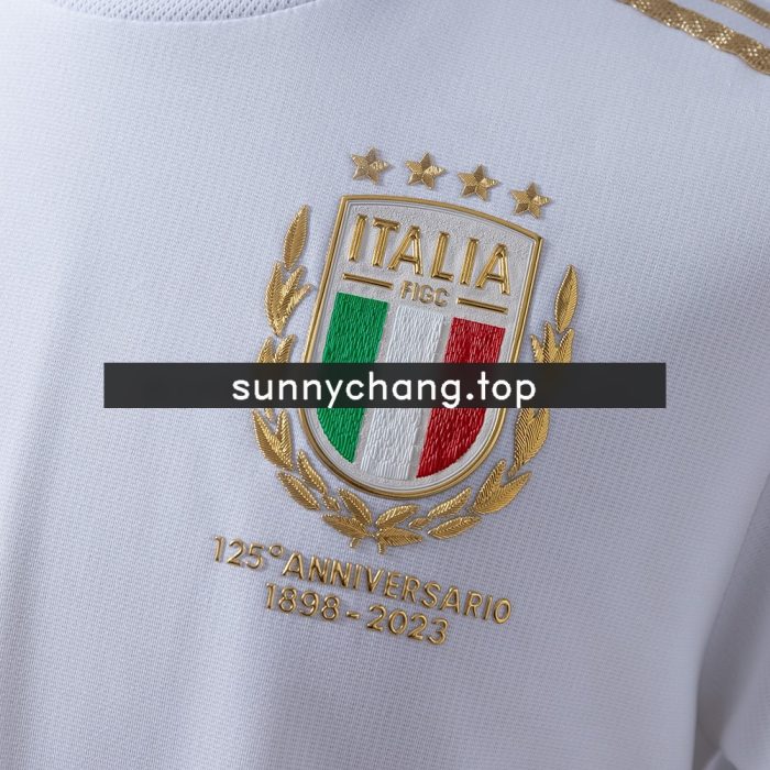 2023 Italy 125th Anniversary White Jersey - 图片 4