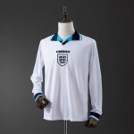 England 1996 Home Long Sleeve Retro Jersey