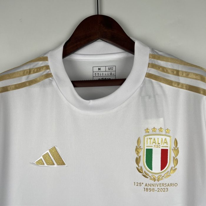 2023 Italy 125th Anniversary White Jersey - 图片 3