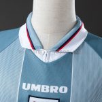 England 1996 Away Long Sleeve Retro Jersey - 图片 4