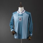 England 1996 Away Long Sleeve Retro Jersey - 图片 6