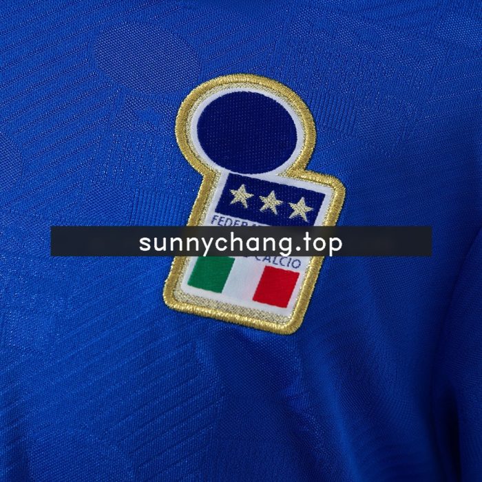 Italy 1994 Home Long Sleeve Retro Jersey - 图片 3