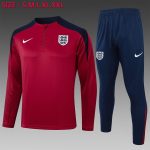 England 24/25 Half-Zip Jacket Maroon