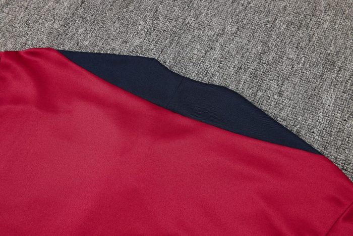 England 24/25 Half-Zip Jacket Maroon - 图片 3