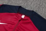 England 24/25 Half-Zip Jacket Maroon - 图片 6