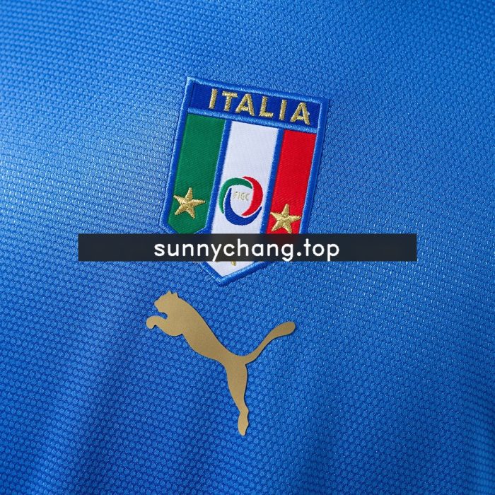Italy 2006 Home Long Sleeve Retro Jersey - 图片 3