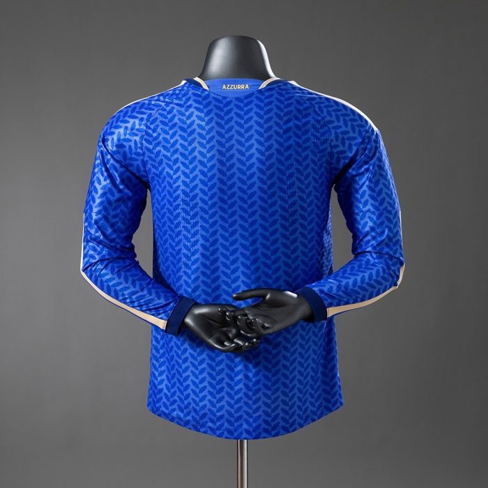 Italy 2026 Home Player Version Long-Sleeve Jersey - 图片 2