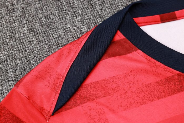 England 24-25 Red Splatter Short Sleeve Training Shirt - 图片 5