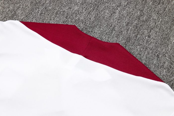 England 24-25 White Half-Zip Jacket - 图片 3