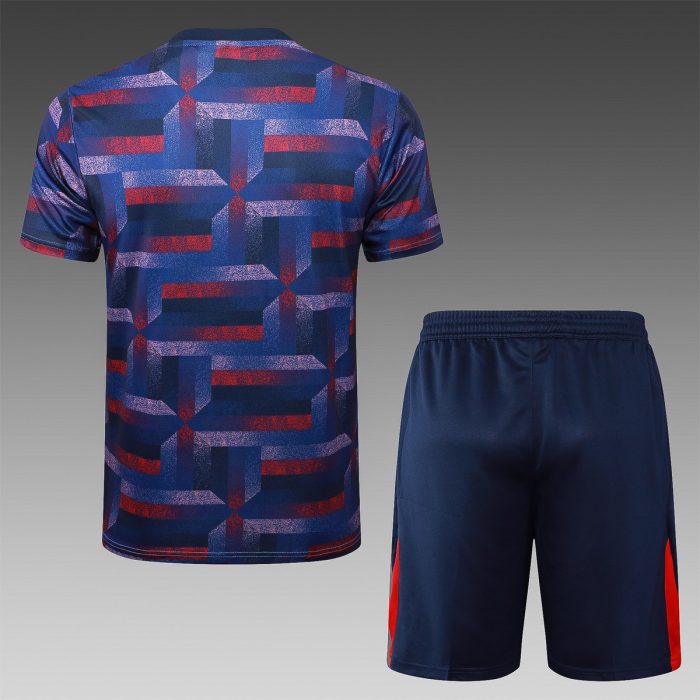 England 24-25 Short Sleeve Blue Spray Print - 图片 2
