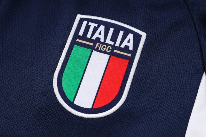 Italy 23/24 Half-Zip Jacket Blue - 图片 6