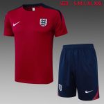 England 24-25 Maroon Short Sleeve Training Kit