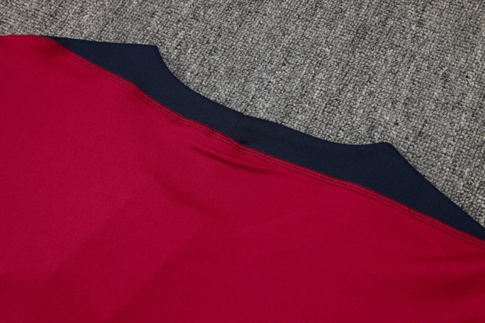 England 24-25 Maroon Short Sleeve Training Kit - 图片 3