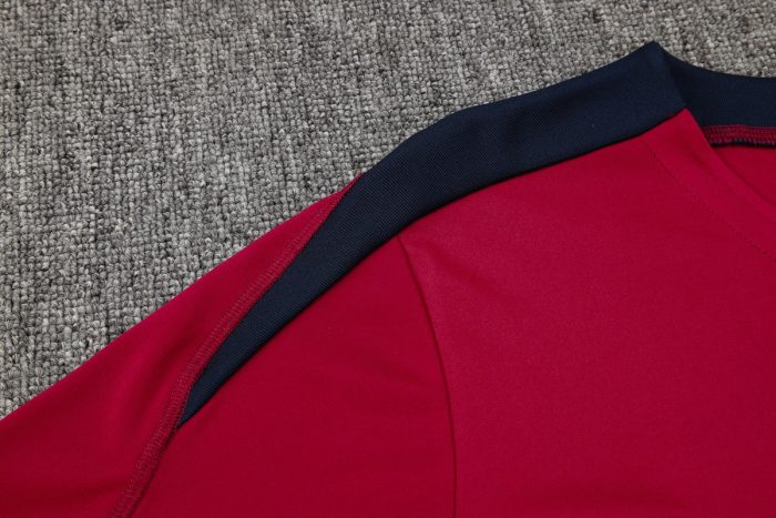 England 24-25 Maroon Short Sleeve Training Kit - 图片 4