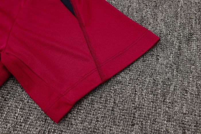 England 24-25 Maroon Short Sleeve Training Kit - 图片 5