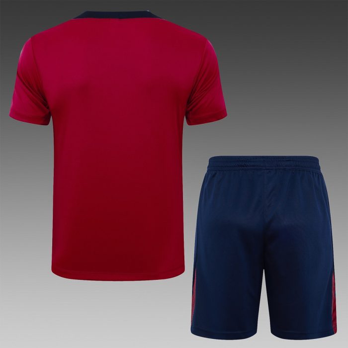England 24-25 Maroon Short Sleeve Training Kit - 图片 6