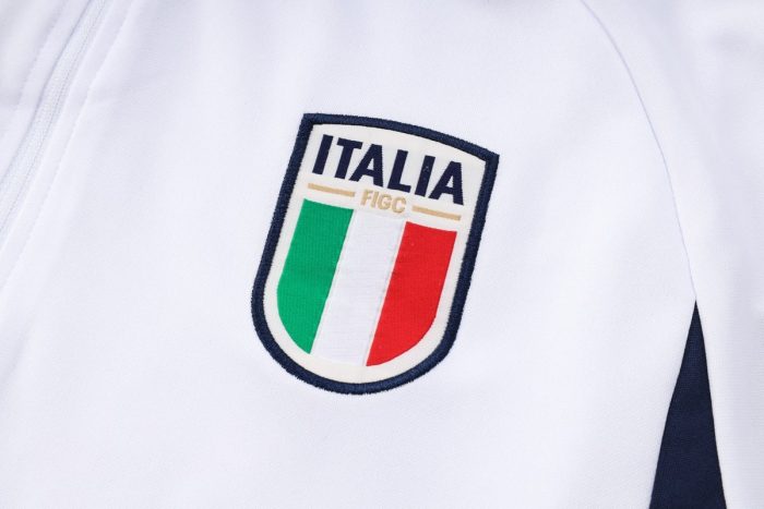 Italy 23-24 White Half-Zip Jacket - 图片 7