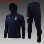 Italy 21-22 Long Zip Jacket Navy Blue