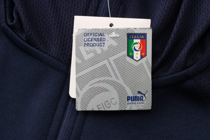 Italy 21-22 Long Zip Jacket Navy Blue - 图片 5