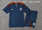 England 24-25 Blue Short Sleeve Training Suit - 图片 2