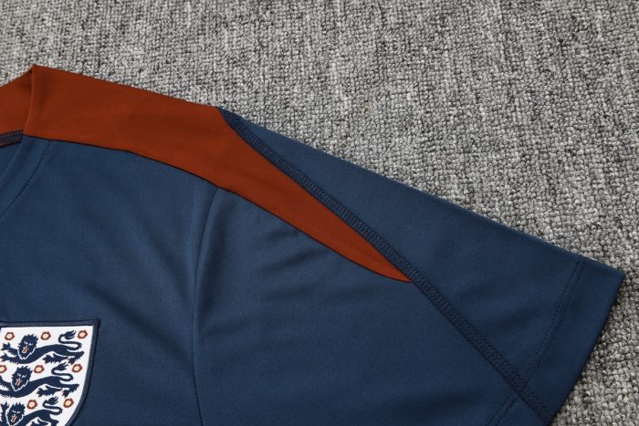 England 24-25 Blue Short Sleeve Training Suit - 图片 6