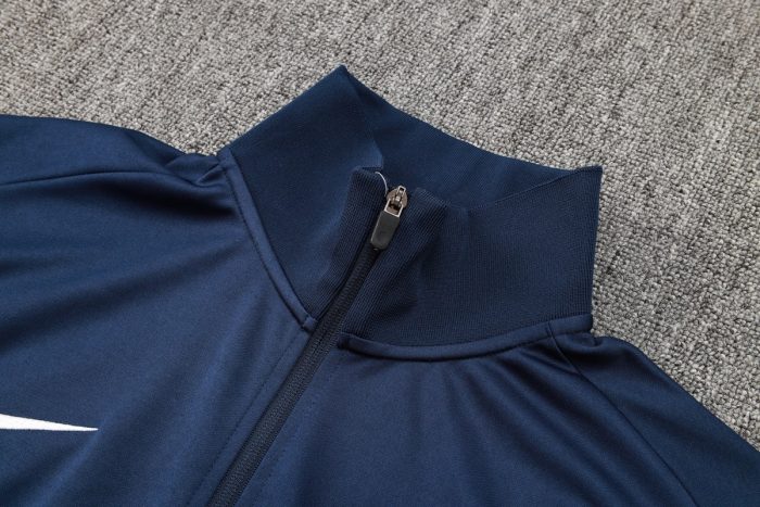 England 24-25 Long Zipper Jacket Navy Blue - 图片 6