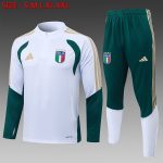 Italy White Half-Zip Jacket