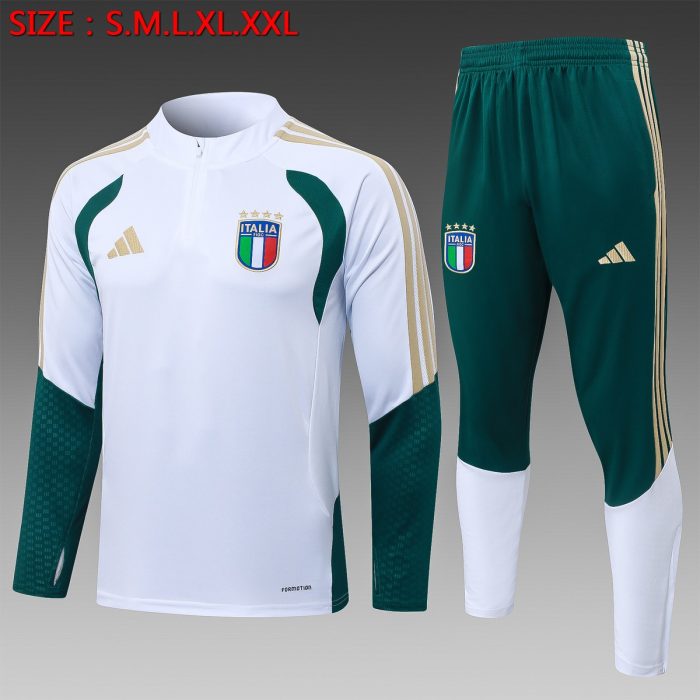 Italy White Half-Zip Jacket - 图片 8