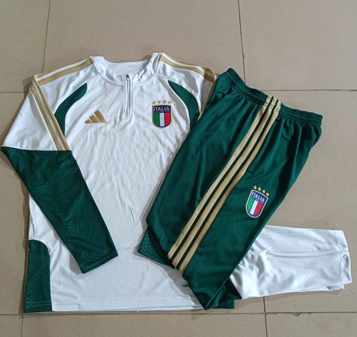 Italy White Half-Zip Jacket - 图片 9