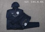 England 22/23 Blue Long Zip Jacket with Hood - 图片 2