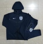 England 22/23 Blue Long Zip Jacket with Hood - 图片 9