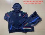 Italy 24/25 Half-Zip Jacket Kids Blue - 图片 4