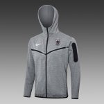 England 24/25 Long Zip Jacket Grey - 图片 4