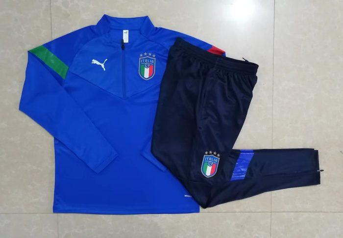 Italy 22/23 Half-Zip Jacket Colorful Blue - 图片 9