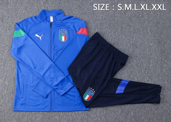 Italy 22/23 Long Zipper Jacket - 图片 2