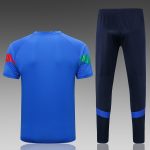 Italy 22-23 Short Sleeve Training Suit in Blue - 图片 8