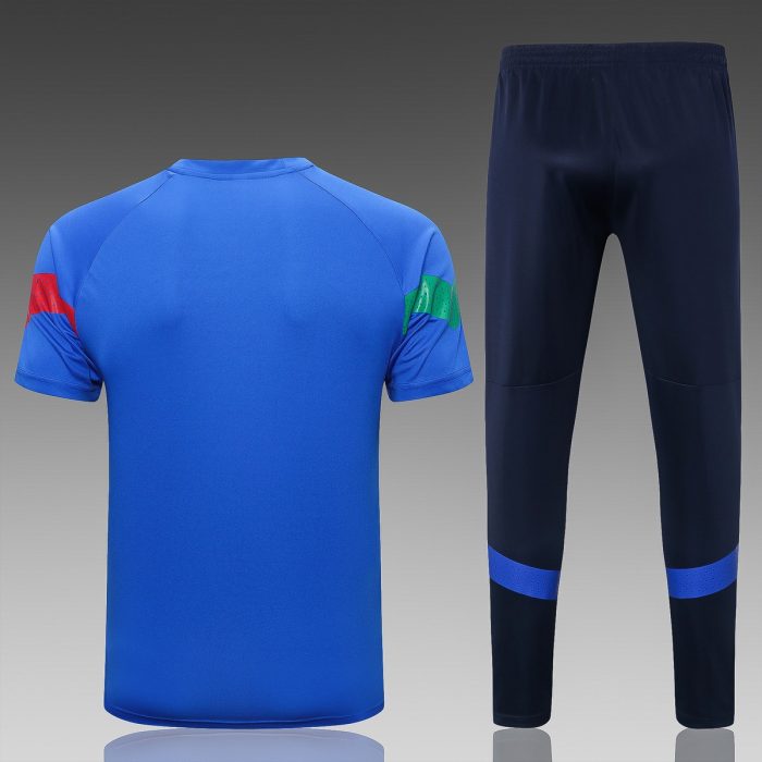 Italy 22-23 Short Sleeve Training Suit in Blue - 图片 8