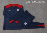 England 24-25 Player Version Semi-Zip Jacket Navy Blue - 图片 2