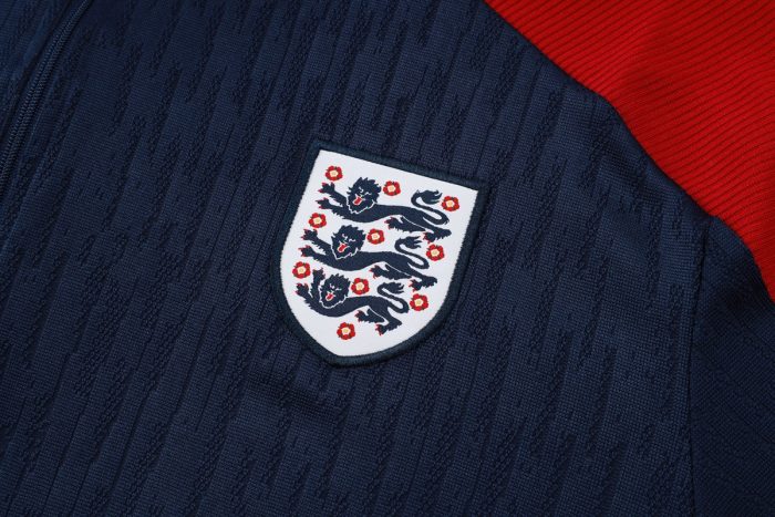 England 24-25 Player Version Semi-Zip Jacket Navy Blue - 图片 6