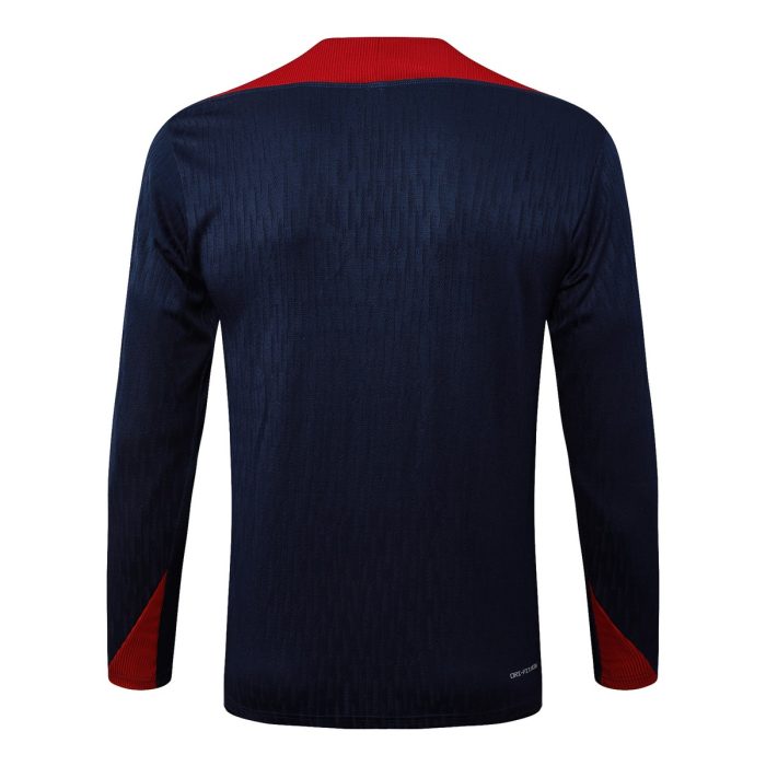 England 24-25 Player Version Semi-Zip Jacket Navy Blue - 图片 7