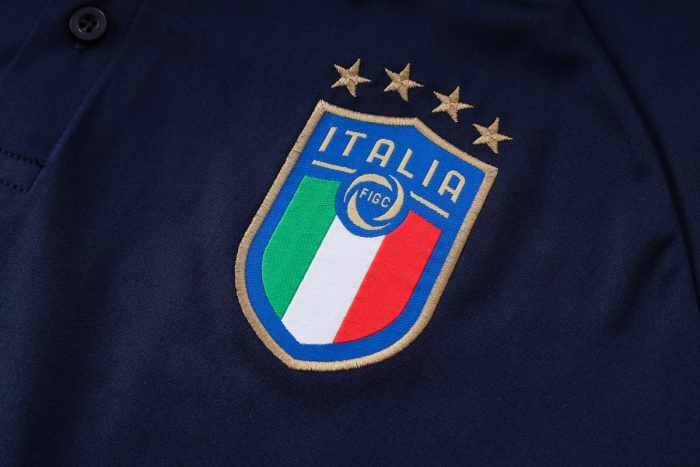 Italy 22/23 Polo Shirt Navy Blue - 图片 6