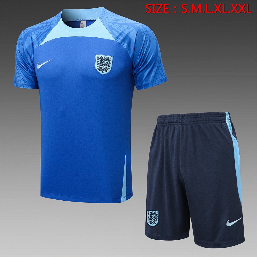 England 2022-23 Short Sleeve Training Suit (with 5-inch Shorts)